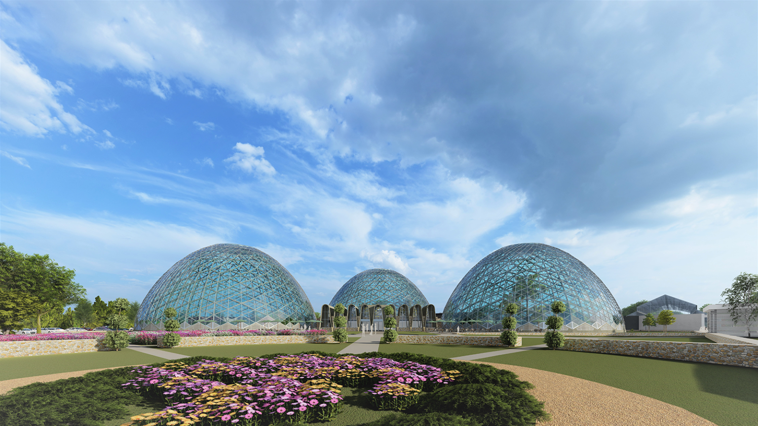 Mitchell Park Domes Front View